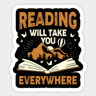 Reading Will Take You Everywhere Sticker